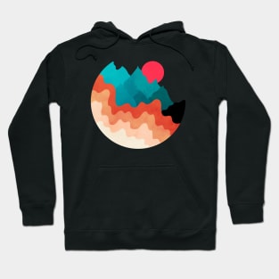 Minimalist Abstract Nature Art #62 Mountains Hoodie